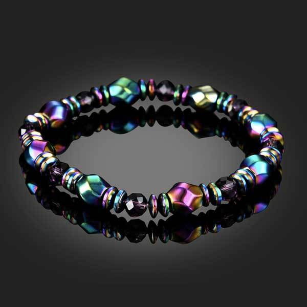 Wellness Armband mit Regenbogen Hämatit - Bracelet - TaoTempel