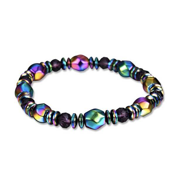 Wellness Armband mit Regenbogen Hämatit - Bracelet - TaoTempel