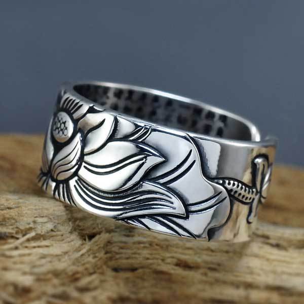 Ring mit Herz des Lotus Sutra - Ring - TaoTempel