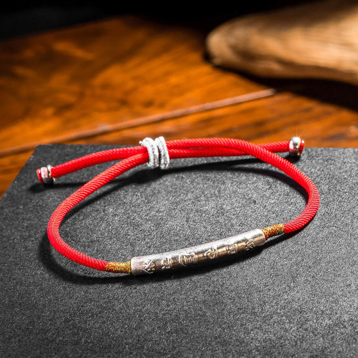 Rotes Tibet Armband Buddhistisch - kräftiger Glücksbringer - Bracelet - TaoTempel