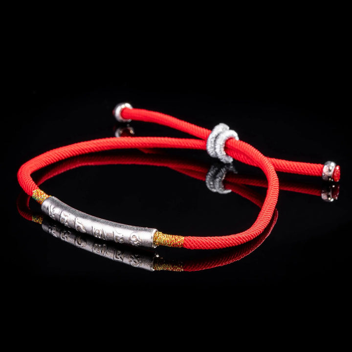 Rotes Tibet Armband Buddhistisch - kräftiger Glücksbringer - Bracelet - TaoTempel