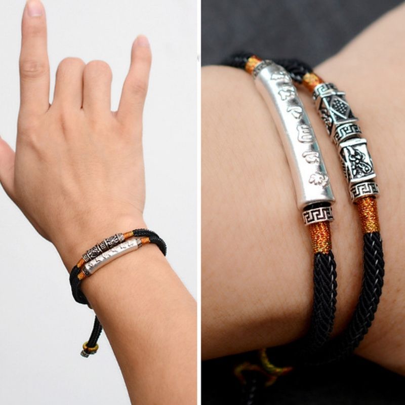 Tibetisches Mantra Doppelarmband Vintage - Bracelet - TaoTempel