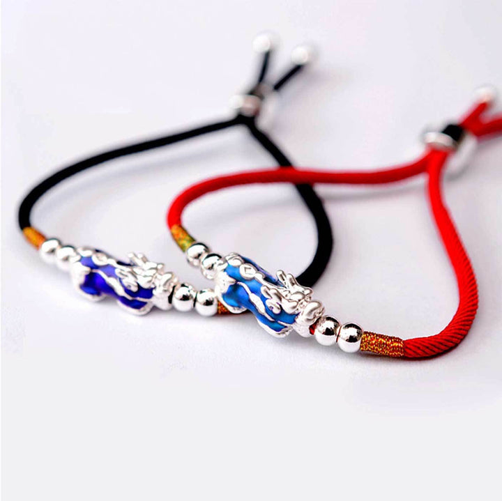 Farbveränderndes Pixiu Armband - Handgewebte Schnur - Bracelet - TaoTempel