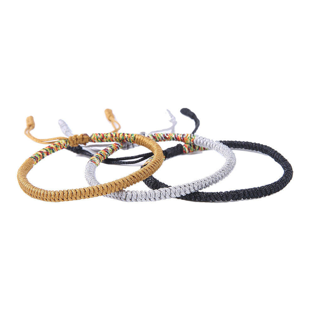 Handgefertigtes Tibetisches Knotenarmband - Für Weisheit - Bracelet - TaoTempel