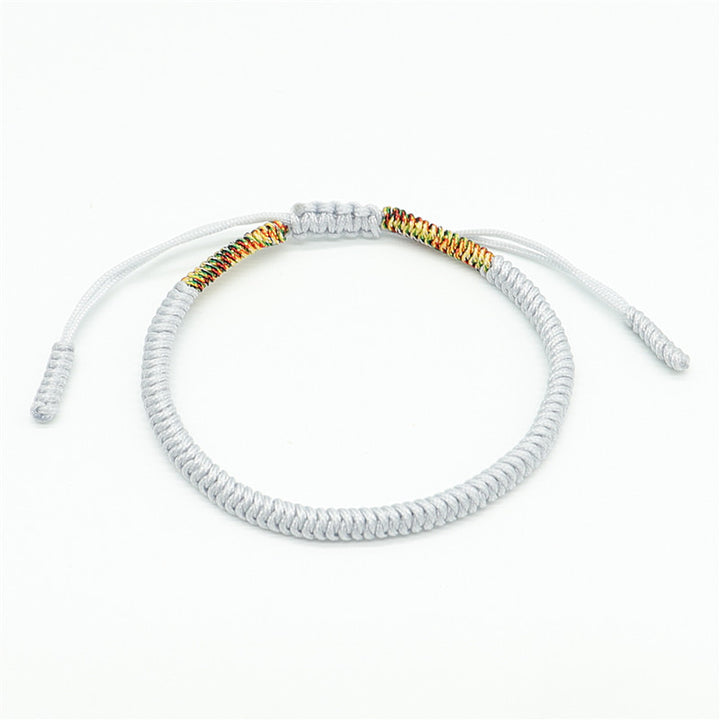 Handgefertigtes Tibetisches Knotenarmband - Für Weisheit - Bracelet - TaoTempel