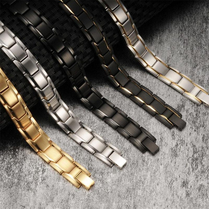 Magnet Therapie Armband - Schwarz, Silber, Gold - Bracelet - TaoTempel