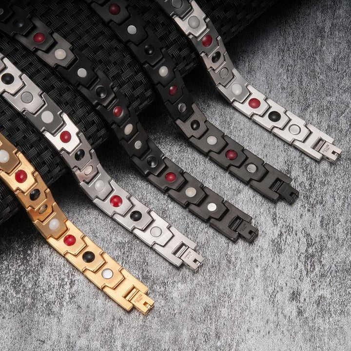 Magnet Therapie Armband - Schwarz, Silber, Gold - Bracelet - TaoTempel