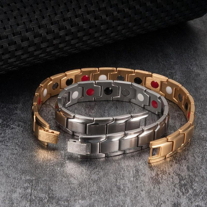 Magnet Therapie Armband - Schwarz, Silber, Gold - Bracelet - TaoTempel