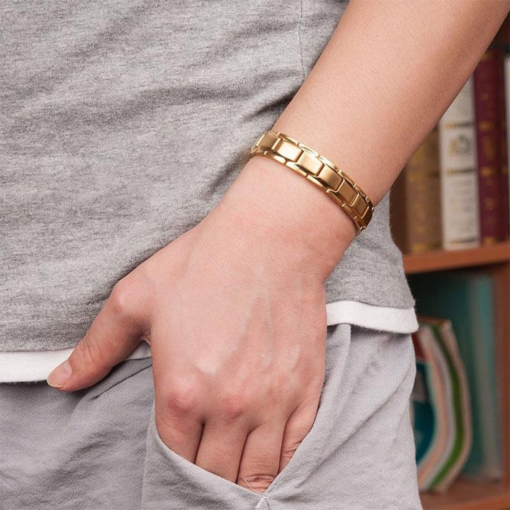 Magnet Therapie Armband - Schwarz, Silber, Gold - Bracelet - TaoTempel
