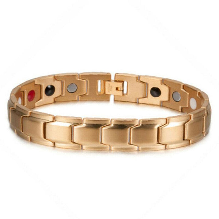 Magnet Therapie Armband - Schwarz, Silber, Gold - Bracelet - TaoTempel