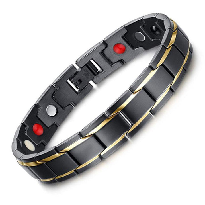 Magnet Therapie Armband - Schwarz, Silber, Gold - Bracelet - TaoTempel