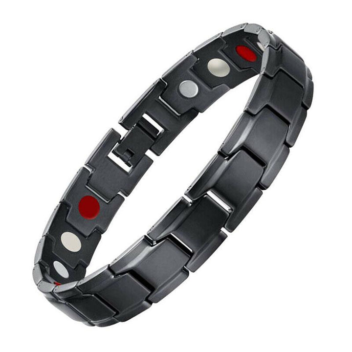Magnet Therapie Armband - Schwarz, Silber, Gold - Bracelet - TaoTempel