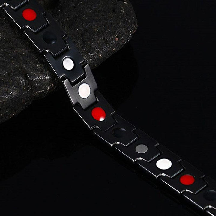 Magnet Therapie Armband - Schwarz, Silber, Gold - Bracelet - TaoTempel