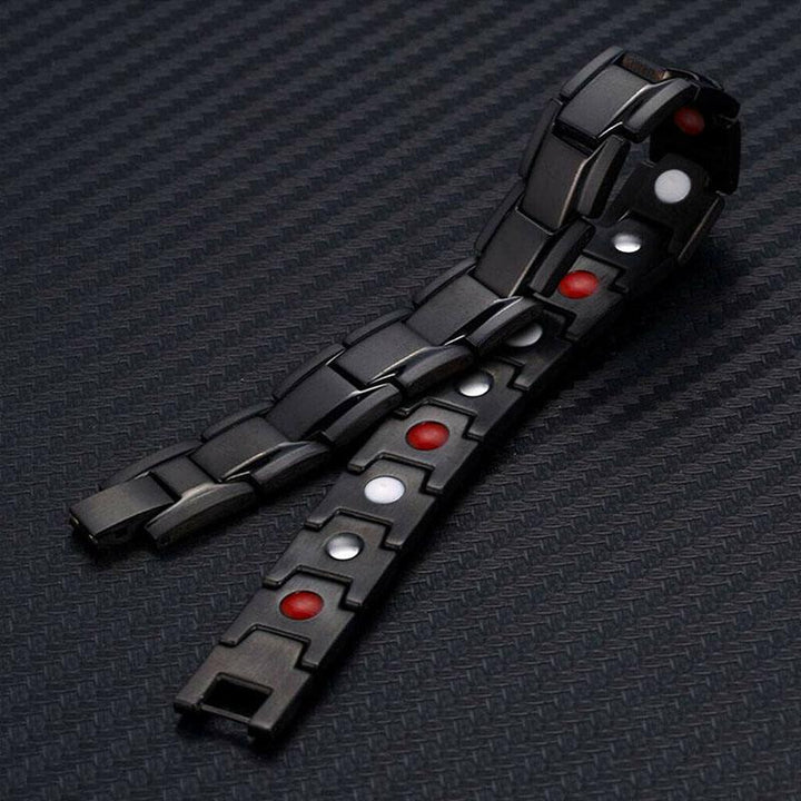 Magnet Therapie Armband - Schwarz, Silber, Gold - Bracelet - TaoTempel