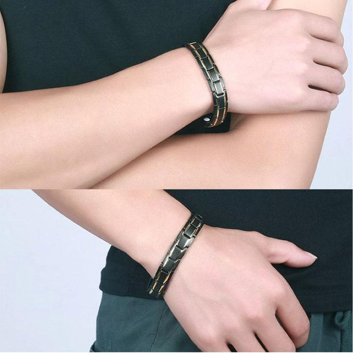 Magnet Therapie Armband - Schwarz, Silber, Gold - Bracelet - TaoTempel