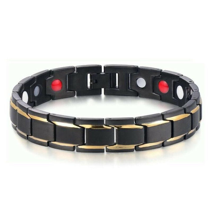 Magnet Therapie Armband - Schwarz, Silber, Gold - Bracelet - TaoTempel