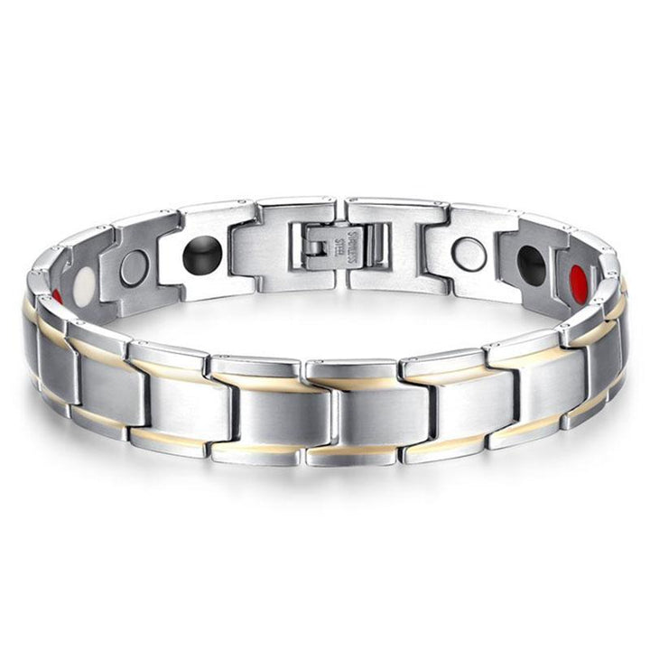 Magnet Therapie Armband - Schwarz, Silber, Gold - Bracelet - TaoTempel