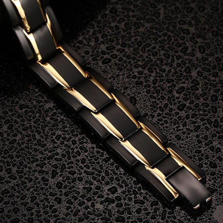 Magnet Therapie Armband - Schwarz, Silber, Gold - Bracelet - TaoTempel
