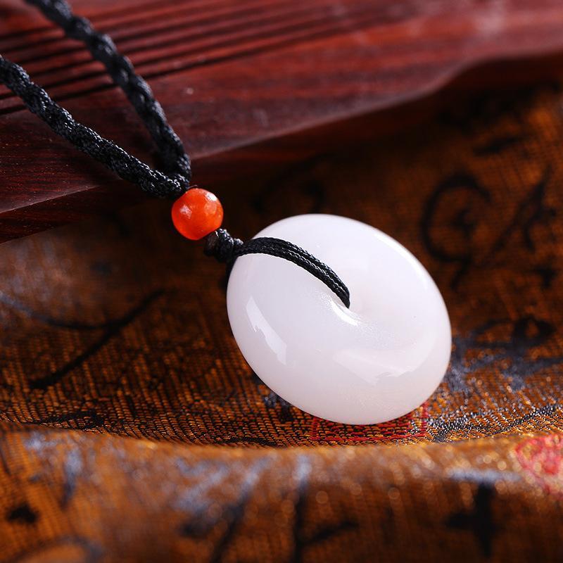 Weiße Jade Halskette - Für Reinheit & Gutes - Necklace - TaoTempel