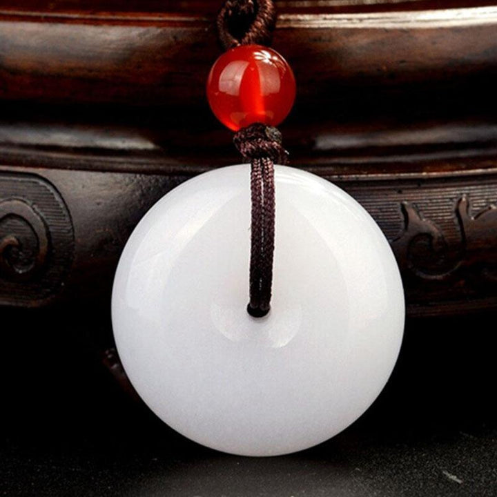 Weiße Jade Halskette - Für Reinheit & Gutes - Necklace - TaoTempel