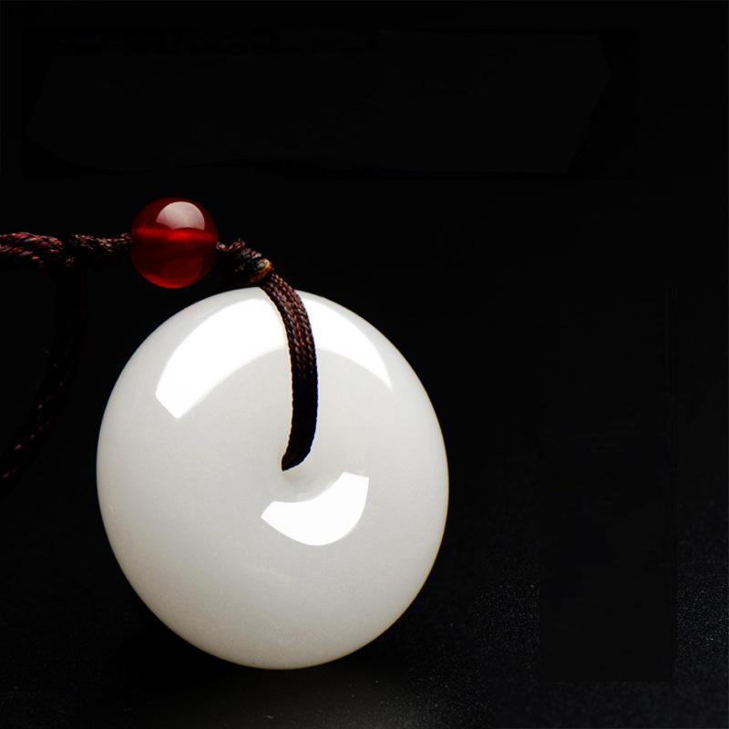 Weiße Jade Halskette - Für Reinheit & Gutes - Necklace - TaoTempel