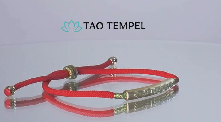 Rotes Tibet Armband Buddhistisch - kräftiger Glücksbringer - Bracelet - TaoTempel
