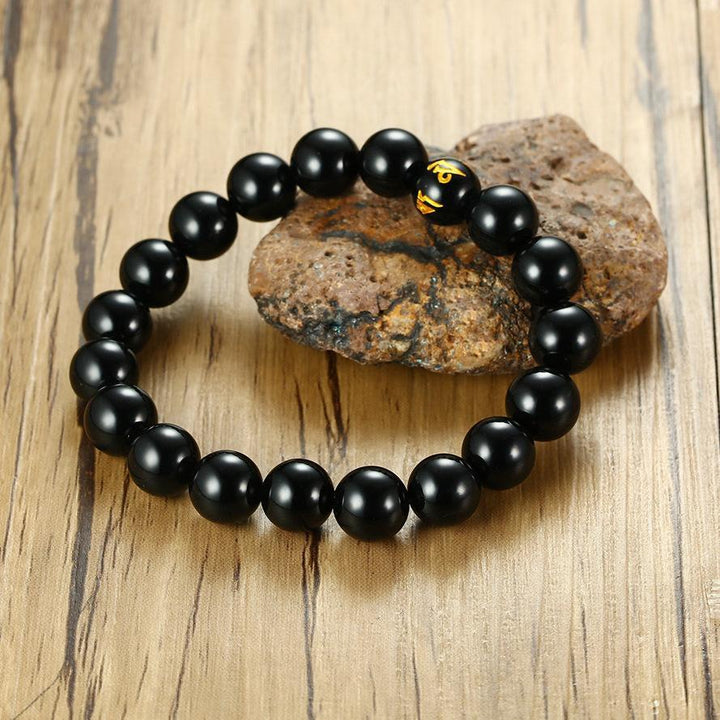 Achat & Lavastein Armband Set - Erdend & schützend - Bracelet - TaoTempel
