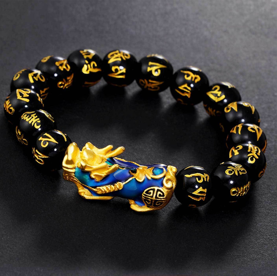 🎁 Farbverändernder Pixiu Obsidian Armand - Für Wohlstand - GRATIS - - TaoTempel
