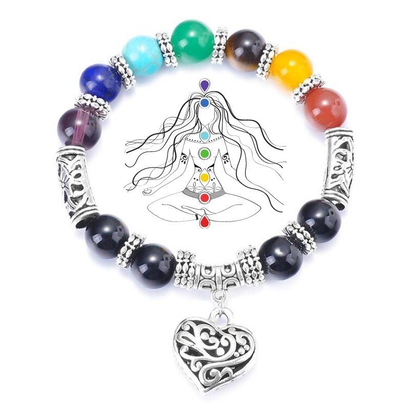 🎁 Reiki Armband mit Herz Anhänger - Heilung von Chakra Energien (100% off) - - TaoTempel