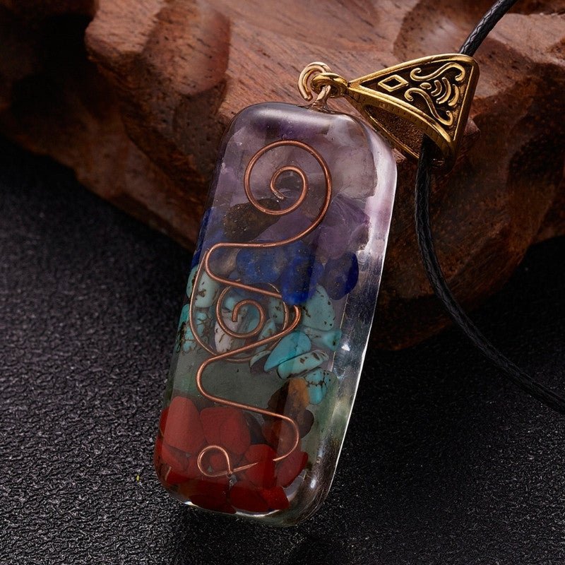 🎁 7 Chakra Orgon Halskette - Energieheilung & EMF Schutz - GRATIS - - TaoTempel
