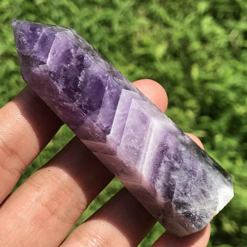 🎁 Amethyst Kristall Hexagon - Für Meditationen & Balance - GRATIS - - TaoTempel