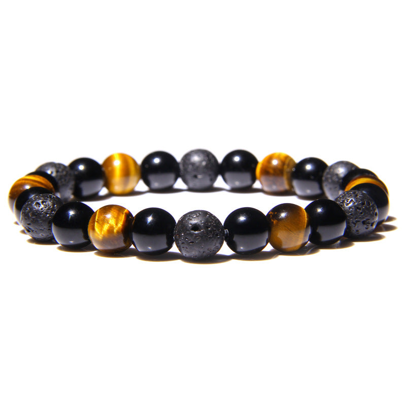 🎁 Unbesiegbarer Geist Armband - Lavastein, Tigerauge (100% off) - - TaoTempel