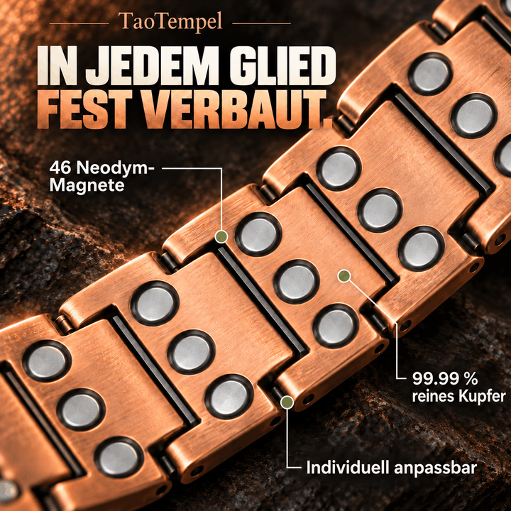 TaoTempel Kupfer-Magnetarmband