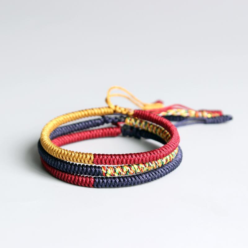 Tibetische Knotenarmbänder handgemacht - Freiheit vom Leiden - Bracelet - TaoTempel