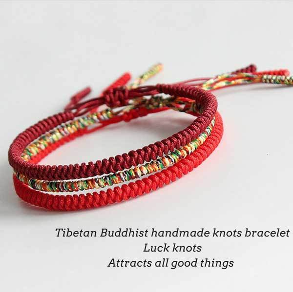 Tibetisches Buddhistisches Knoten Glücksarmband