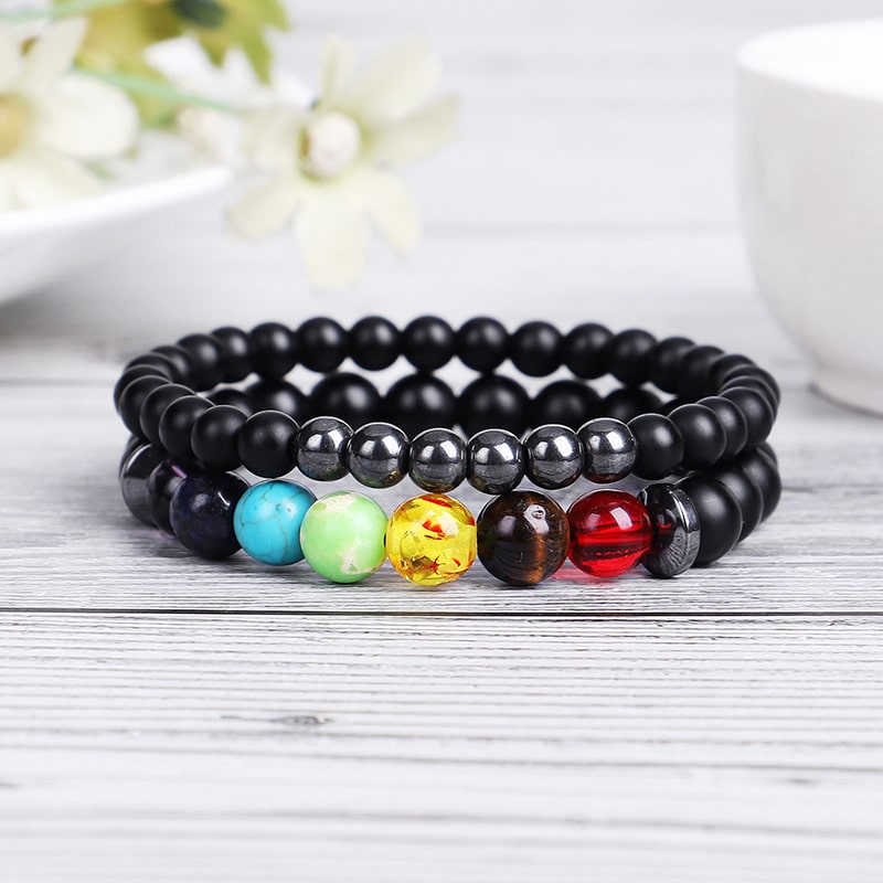 Hämatit Chakra Armband Set - Wellness Fördern - Bracelet - TaoTempel