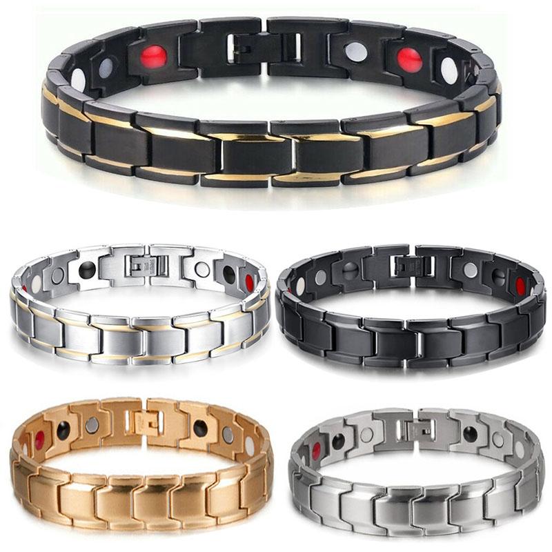Magnet Therapie Armbänder - Schwarz, Silber, Gold - Bracelet - TaoTempel
