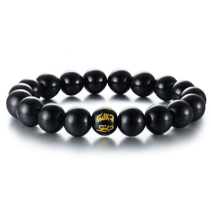 Achat & Lavastein Armband Set - Erdend & schützend - Bracelet - TaoTempel